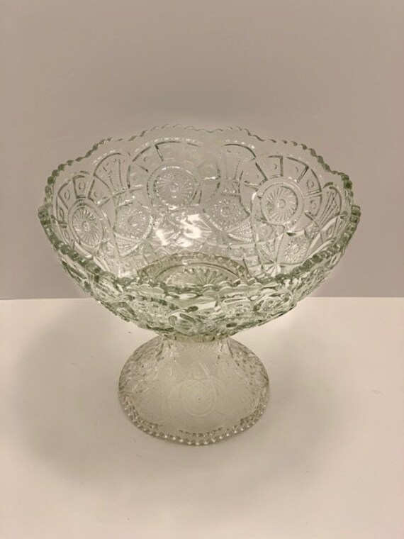 EAPG Imperial Glass Punch Bowl & Stand 12wide and 10.5 Etsy