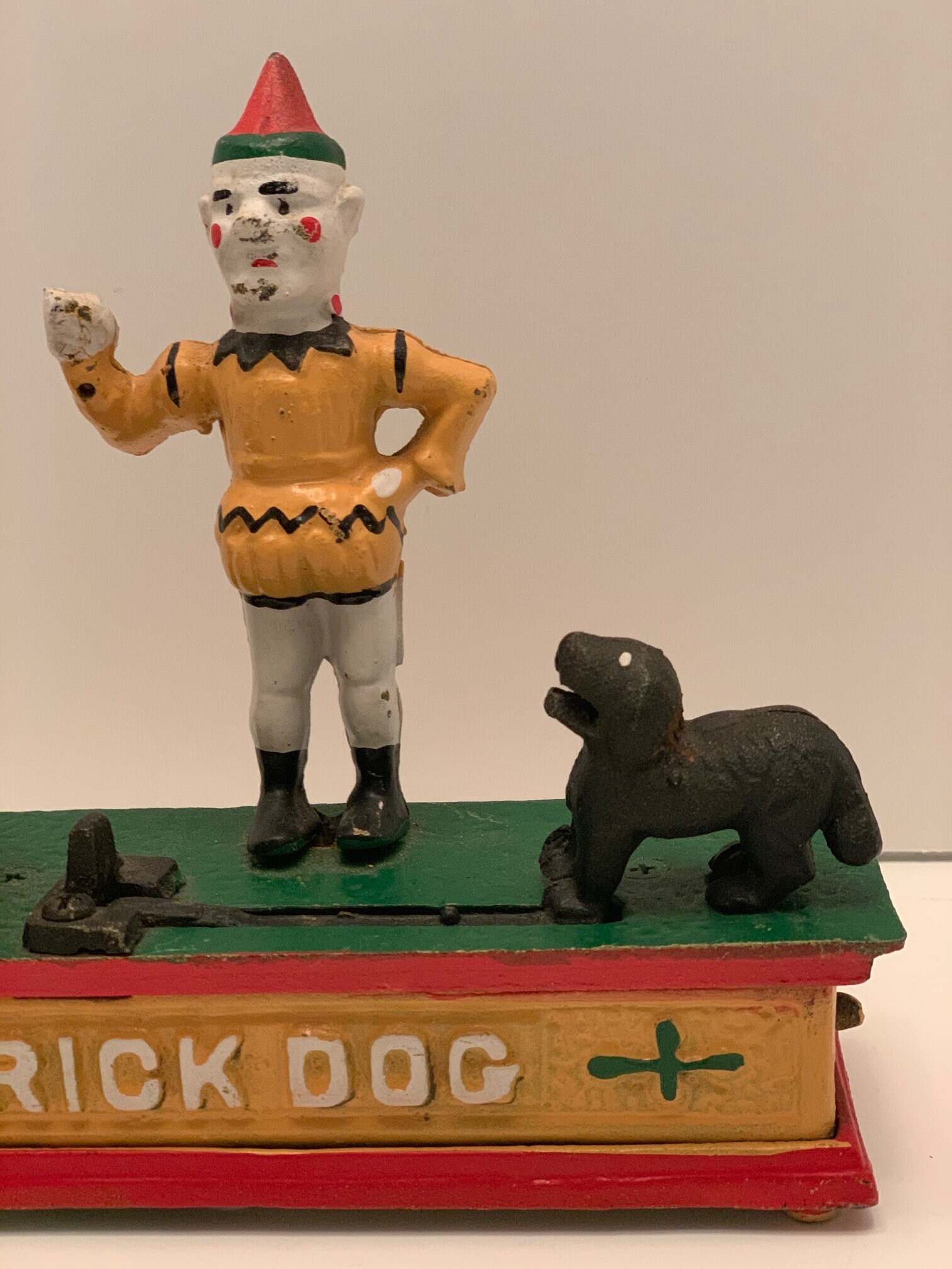 Vintage Antique Mechanical Cast Iron Bank TRICK DOG Coin Etsy