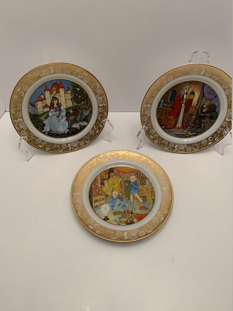 Set of 12 Grimm's Fairy Tale Plates 8 Franklin - Etsy