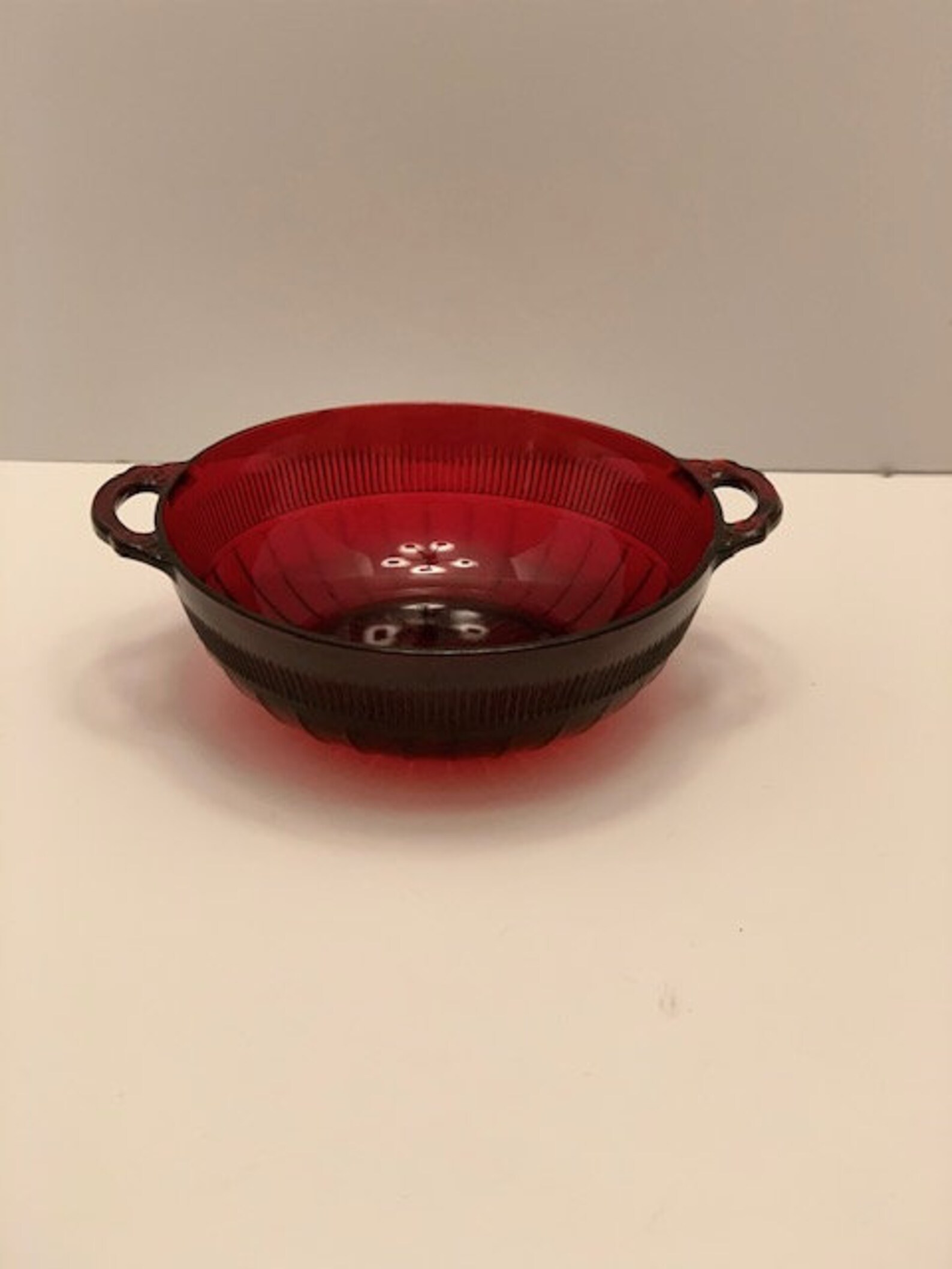 Vintage Hocking Ruby Red Berry/fruit Bowl 193640 9.5 Etsy