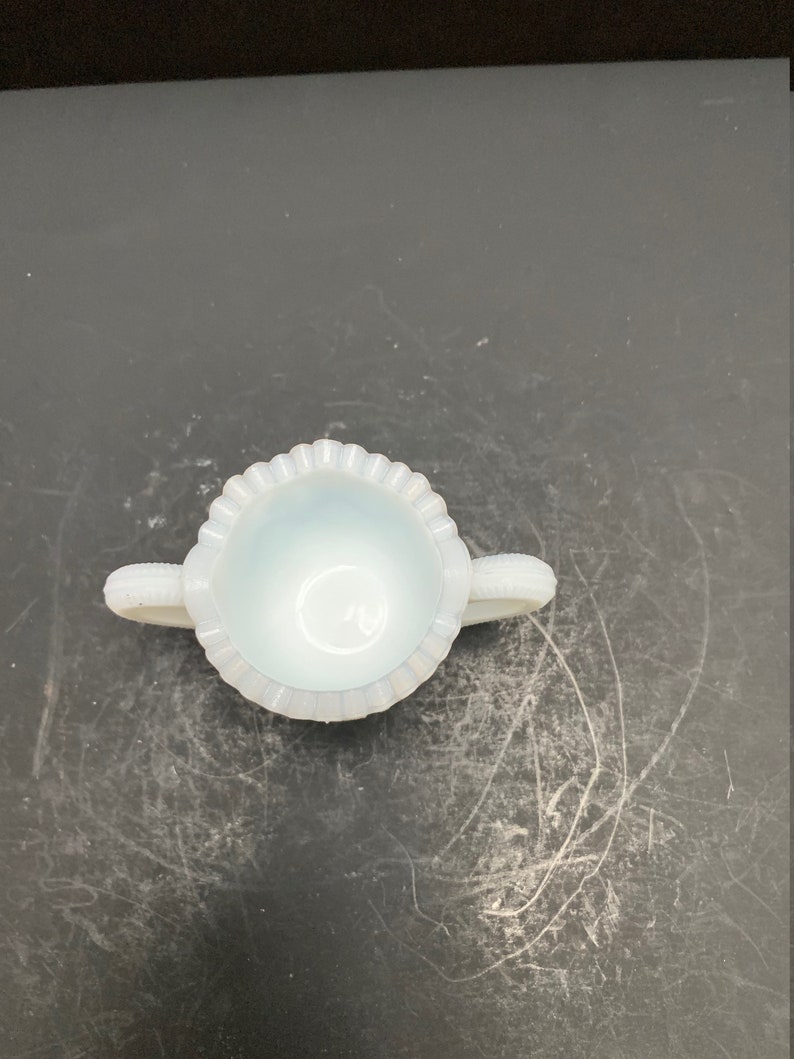 Vintage Milk Glass Toothpick Holder, Trinket Dish 2.25 X 4 Etsy