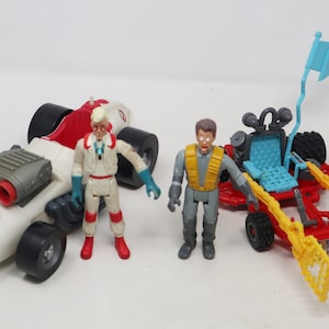 Vintage 1980s Kenner The Real Ghostbsusters Ecto-3 Ecto3 Ecto-500 Ecto500 Vehicles Peter Venkman Egon Spengler Action Figure Lot