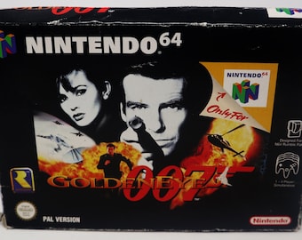 Vintage 1997 90s Nintendo 64 N64 Goldeneye Golden Eye 007 James Bond Video Game Boxed Pal Version