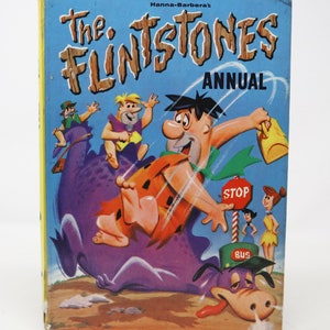 Vintage Hanna-Barbera&#39;s The Flintstones Story Comic Strip Book Annual Retro Rare