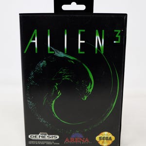Vintage 1992 90s Sega Mega Drive Megadrive Genesis Alien 3 16-Bit Cartridge Video Game Boxed NTSC 1 Player