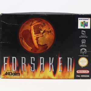 Vintage 1997 90s Nintendo 64 N64 Forsaken Cartridge Video Game Boxed Pal Version 1-4 Players