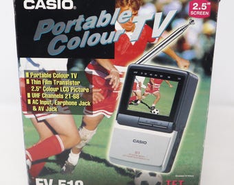 Vintage Casio LCD Color Television EV-510 Portable 2.5