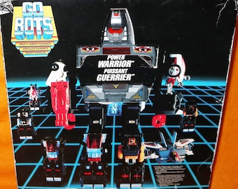 Vintage 1985 80s Tonka Gobots (Go Bots) Power Warrior Grungy Renegade Armored Robot Figure Space Ship Transforming Toy 7322 Boxed Rare