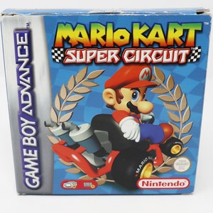 Vintage 2001 Nintendo Game Boy Advance Mario Kart Super Circuit Cartridge Video Game Boxed Pal