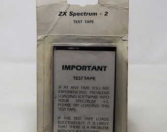 ビンテージ ZX Spectrum +2 テストテープ カセットテープ ビデオゲーム