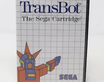 Vintage 1986 80s Sega Master System Trans Bot (Transbot) Cartridge Video Game Pal