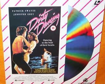 Vintage des années 1990 Vestron Video International Dirty Dancing Laser Disc (Laserdisc) LD PAL SECAM Rare (Patrick Swayze, Jennifer Grey)