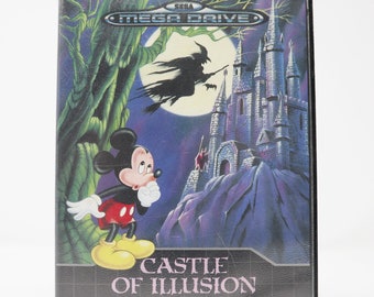 Jeu Sega Megadrive - Castle Of Illusion Avec Mickey Mouse - Boîte 1990 - Bon état