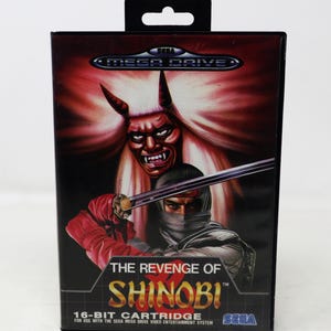 Vintage 1990 90s Sega Mega Drive Megadrive The Revenge Of Shinobi 16-Bit Cartridge Video Game Boxed Pal