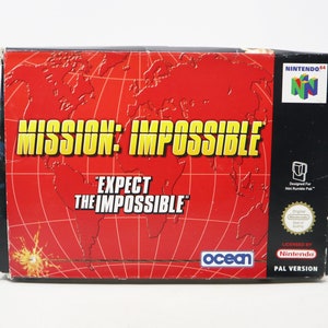 Vintage 1998 90s Nintendo 64 N64 Mission Impossible Video Game Boxed Pal