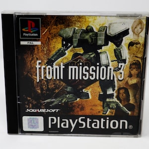 Vintage 2000 Playstation 1 PS1 Front Mission 3 Video Game Pal Version Black Label 1 Player image 1