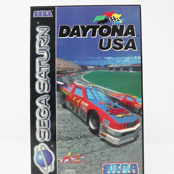 Vintage 1995 90s Sega Saturn Daytona USA Video Game Pal & French Secam 1 Player