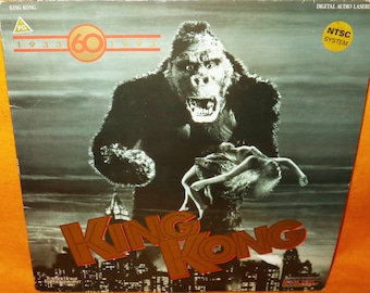 Vintage 1993 90s Turner Home Entertainment King Kong 60th Anniversary Laser Disc Laserdisc NTSC Rare