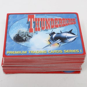 Vintage 2001 Carlton / Cards Inc. Thunderbirds Premium Trading Cards Series 1 Basis Basis Compleet Volledige 72 kaartenset Retro