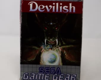 Vintage 1992 90s Sega Game Gear Devilish Puzzle Cartridge Video Game Boxed Pal