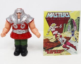Vintage 1982 80s He-Man MOTU Masters Of The Universe Original Series Ram Man Action Figure + Mini Comic
