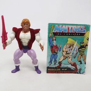 Vintage 1981 80s Mattel MOTU He-Man Masters Of The Universe Prince Adam Action Figure + Mini Comic Rare