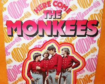 Vintage 1983 80s Reader&#39;s Digest The Monkees - Here Come The Monkees 12&quot; LP Album Vinyl Record Compilation UK Version