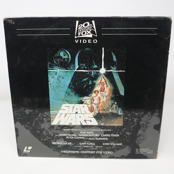 Vintage 1982 80s Twentieth Century Fox Video / Lucasfilm Star Wars Laser Disc (Laserdisc) LD PAL SECAM Long Play Rare