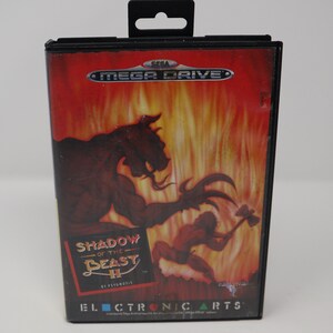Vintage 1992 90s Sega Mega Drive Megadrive Genesis Shadow Of The Beast II 2 Cartridge Video Game Boxed