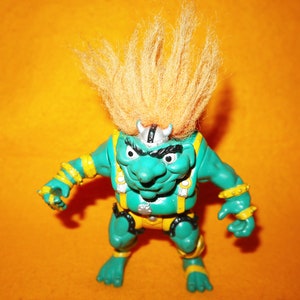 Vintage 1992 90s Tyco Troll Warriors Bjorn The Brute 5&quot; Action Figure Rare