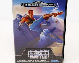 Videojuego de cartucho de 16 bits de Sega Megadrive Last Battle de los años 90, 1990, para 1 jugador