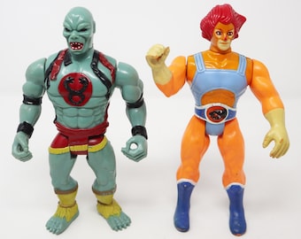 Vintage 1985 80s LJN Toys Thundercats Lion-O & Mumm-Ra Action Figures Lot