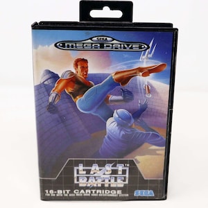 Vintage 1990 90s Sega Megadrive Mega Drive Last Battle 16-Bit Cartridge Video Game Pal 1 Player