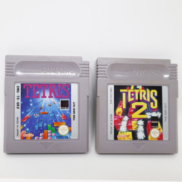 Jeu vidéo compact Game Boy des années 1990, système Tetris 1 et Tetris 2, jeu vidéo à cartouche, Lot Pal Version rétro