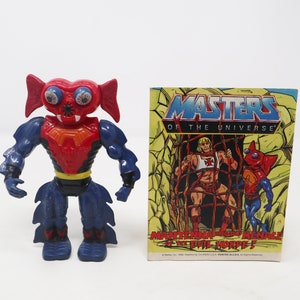 Vintage 1984 80s He-Man MOTU Masters Of The Universe Original Series Mantenna Action Figure + Mini Comic