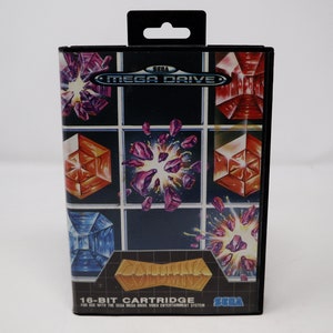 Vintage 1989 80s Sega Mega Drive Megadrive Columns 16-Bit Cartridge Video Game Boxed 1-2 Players