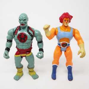 Vintage 1985 80s LJN Toys Thundercats Lion-O & Mumm-Ra Action Figures Lot