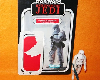 Vintage 1983 80s Kenner Star Wars Return Of The Jedi ROTJ Imperial Stormtrooper Hoth Battle Gear Action Figure Near Complete + Cardback Rare