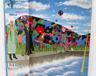 Disco de vinilo vintage de 1985, años 80, Warner Bros. Prince - Around The World In A Day, LP de 12", con tapa plegable