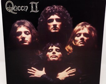 Vintage 1974 70s EMI Records Queen - Queen II LP Album Vinyl Record Uk Repress Stereo Gatefold Rock Freddie Mercury Brian May