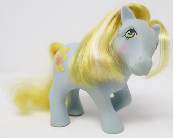 Vintage 1984 80s Hasbro My Little Pony (MLP) G1 Magic Message Ponies Cuddles / Teddi Earth Pony