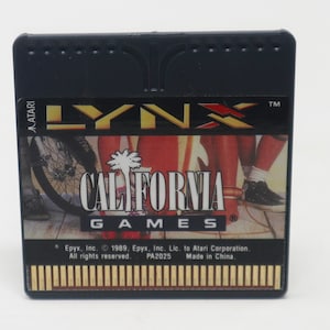 ヴィンテージ 1989 80年代 Atari Lynx Epyx California Games ビデオゲーム カード カートリッジ カート レトロ
