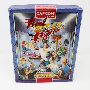 Vintage 1991 90s Commodore Amiga CBM A500, A1000, A2000 Final Fight Video Game Boxed Rare Bigger Box Version