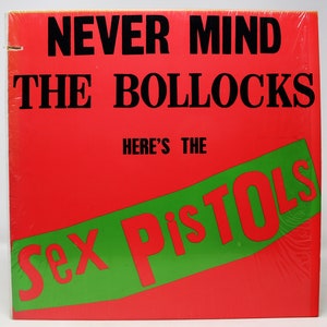 Vintage 1977 70s Warner Bros. Sex Pistols - Never Mind The Bollocks Here's The Sex Pistols 12" LP Album Vinyl Record Winchester Clipped Rare