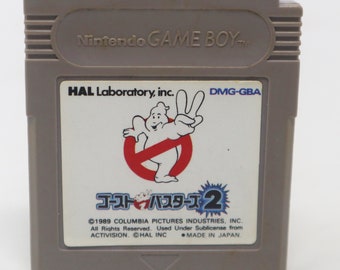Sistema de videojuegos Game Boy Compact vintage de los años 80 de 1989, Ghostbusters 2 II, cartucho DMG-GBA, videojuego, versión japonesa retro