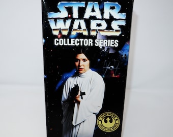 Vintage 1996 90s Hasbro Kenner Star Wars Collector Series Princess Leia Fully Poseable 12" Action Figure Mint Boxed Sealed MISB