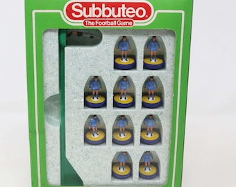 Anciennes Figurines Subbuteo Brésil - Lot Vintage Jaune, Blanc, Vert Et Bleu - Collection