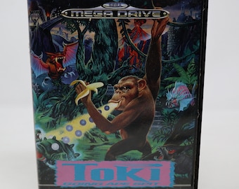 Vintage 1989 80s Sega Mega Drive Megadrive Toki Going Ape Spit 16