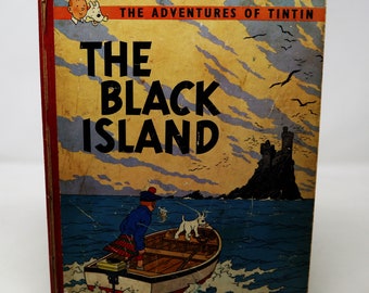 Jahrgang 1966? 60s Casterman Herge - Die Abenteuer von Tintin - Die schwarze Insel D'Or Comic Strip Geschichte Jahrbuch Rare