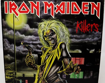 Vintage 1981 80s EMI Records Iron Maiden - Killers 12" LP Álbum Vinilo Disco Reino Unido Heavy Metal Hard Rock